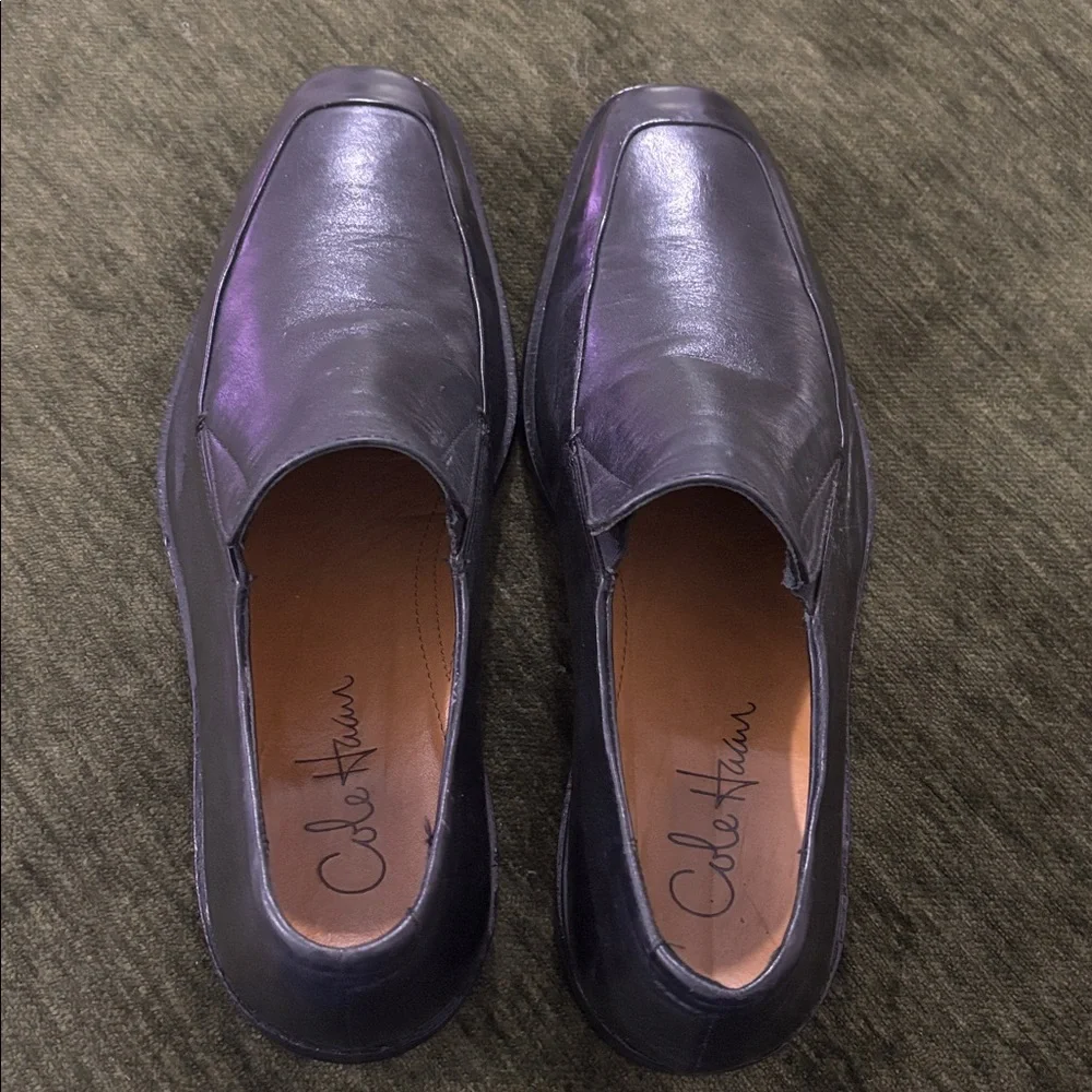 Cole Haan Air Jackson Black‎ Leather Slip On Loafer Shoes Men Size 9